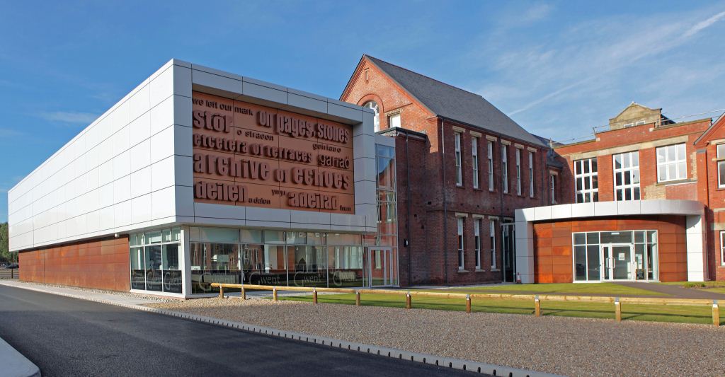 Rear view of Gwent Archives building